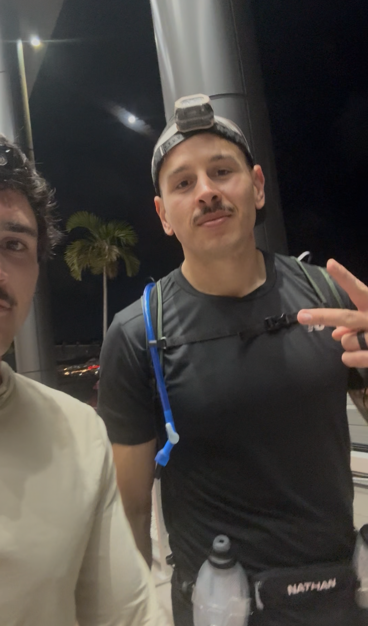 Chris and friend at Tampa Marathon training run